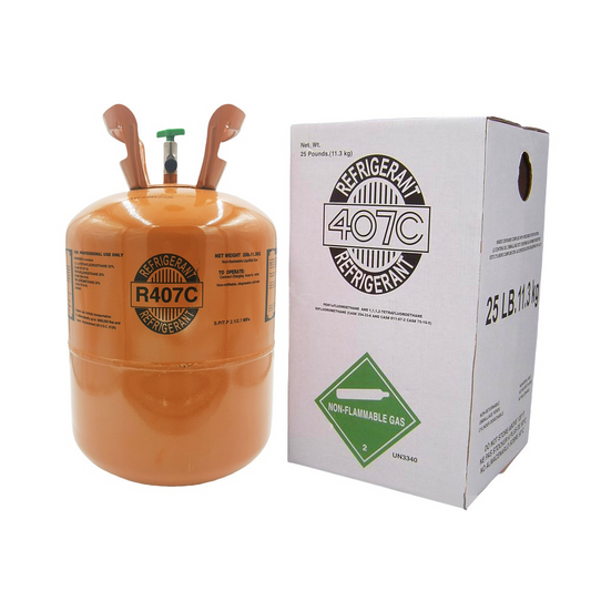 R407C Refrigerant Gas Cylinder 25 lb