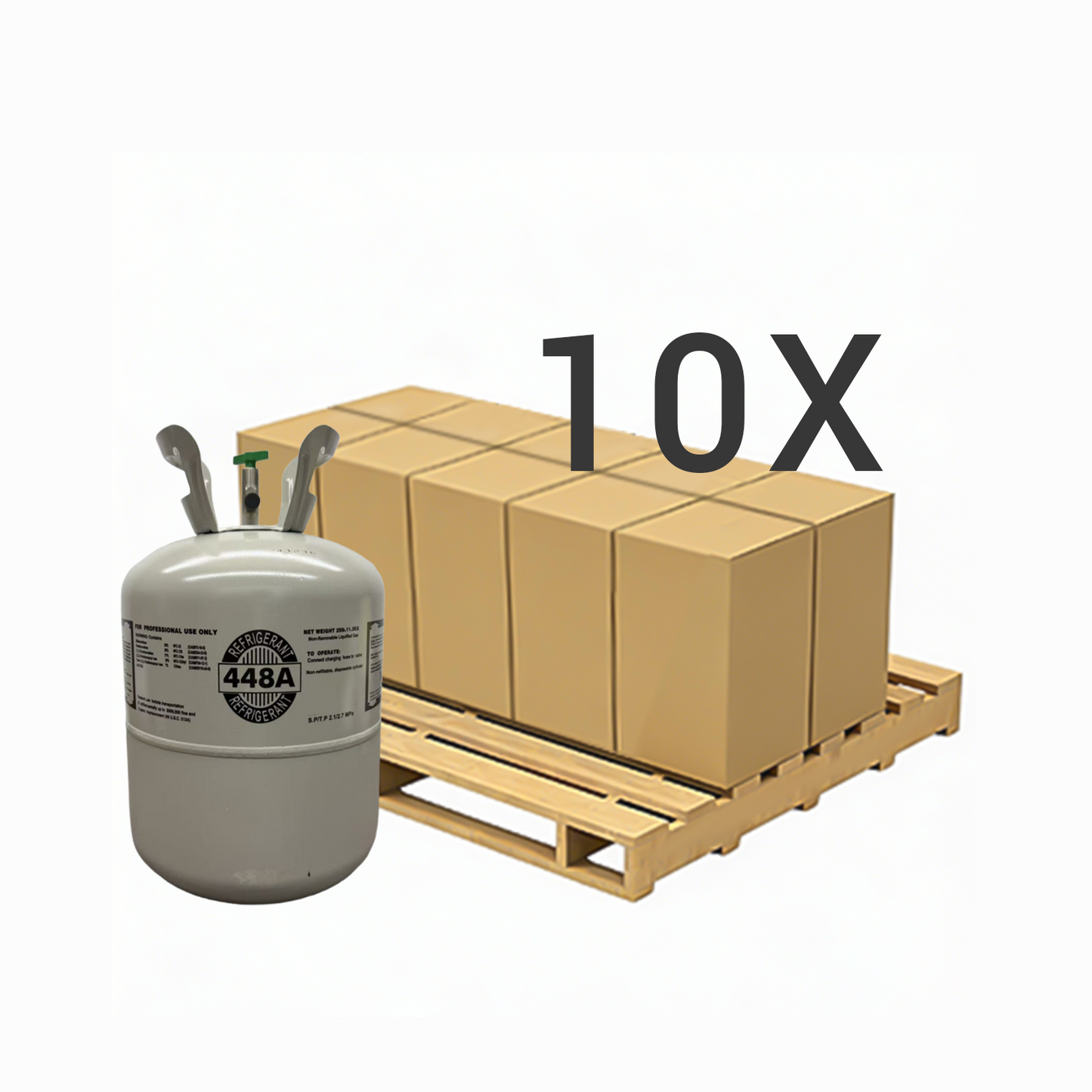 R448A Refrigerant Gas Cylinder 25 lb