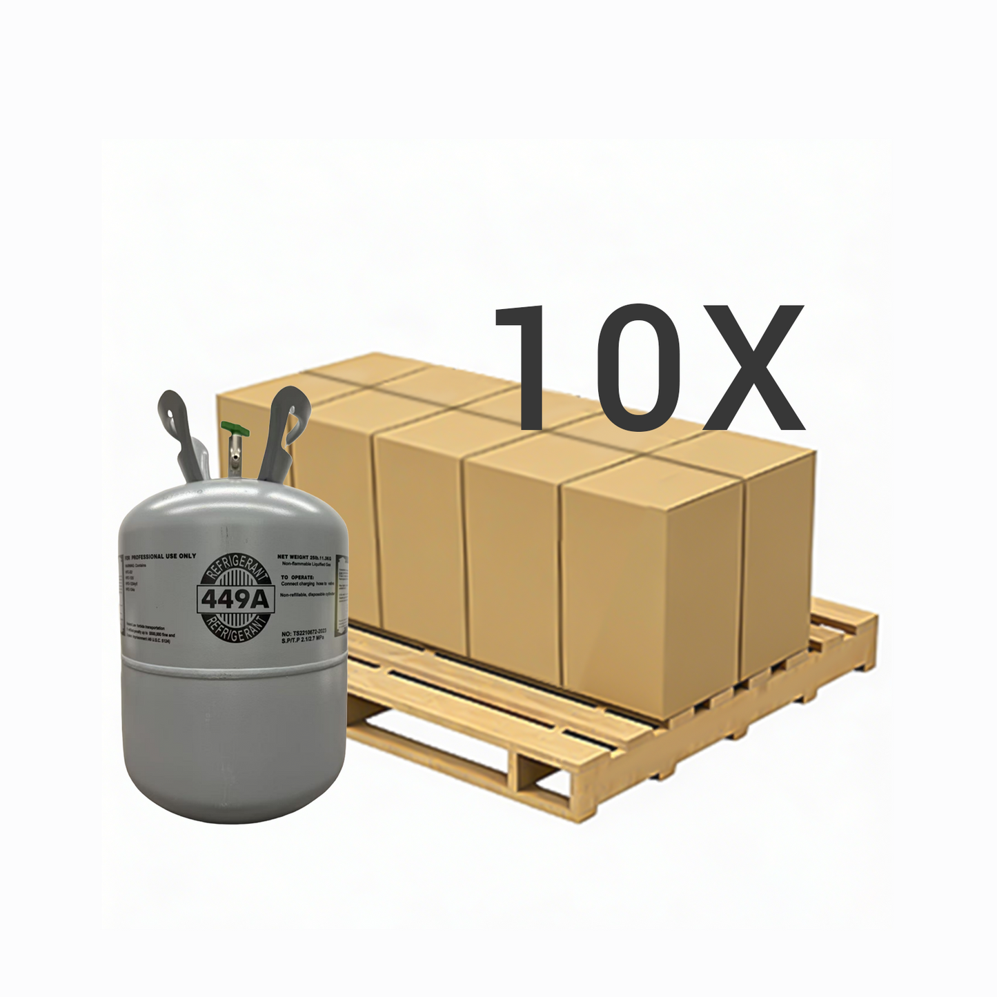 R449A Refrigerant Gas Cylinder 25 lb