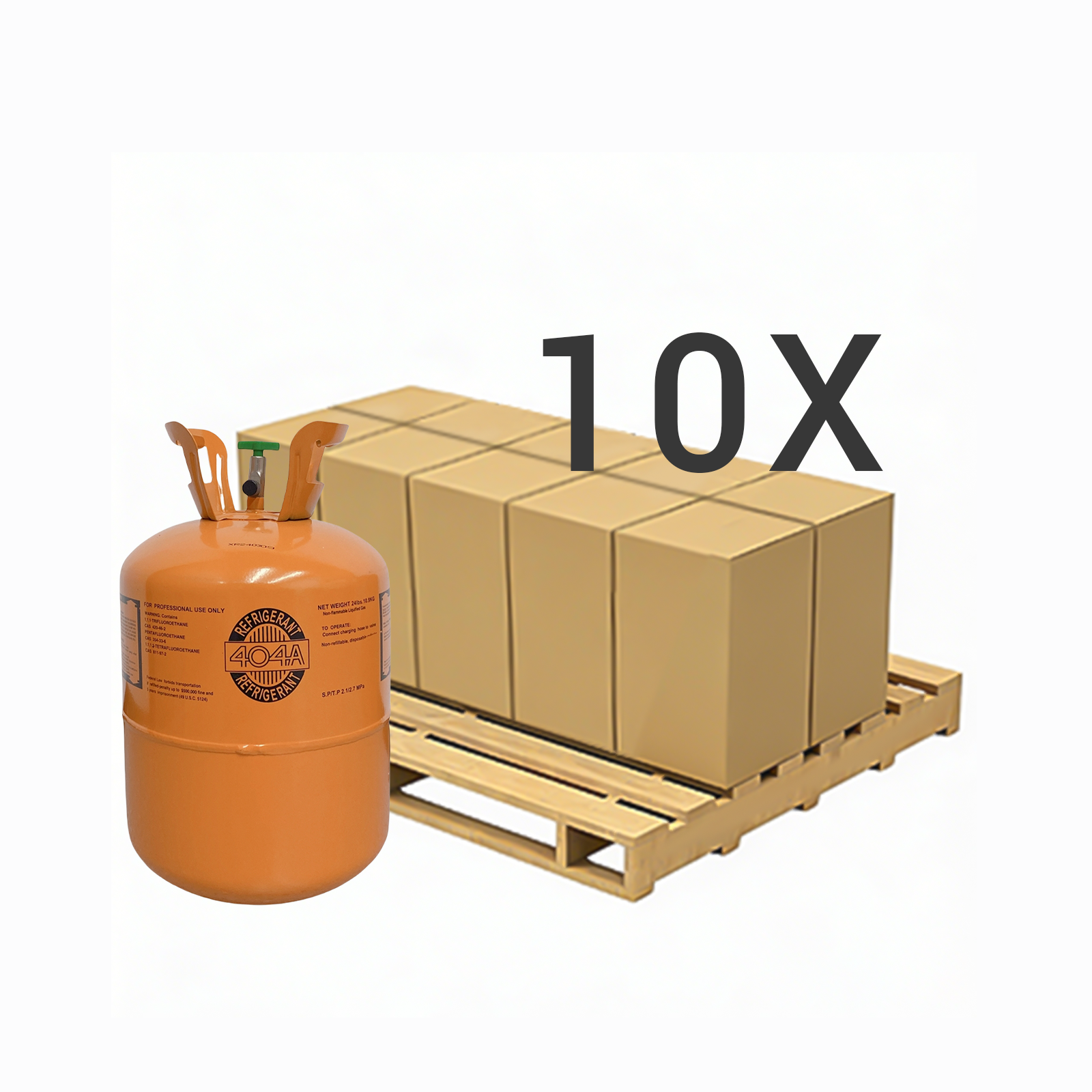R404A Refrigerant Gas Cylinder 24 lb