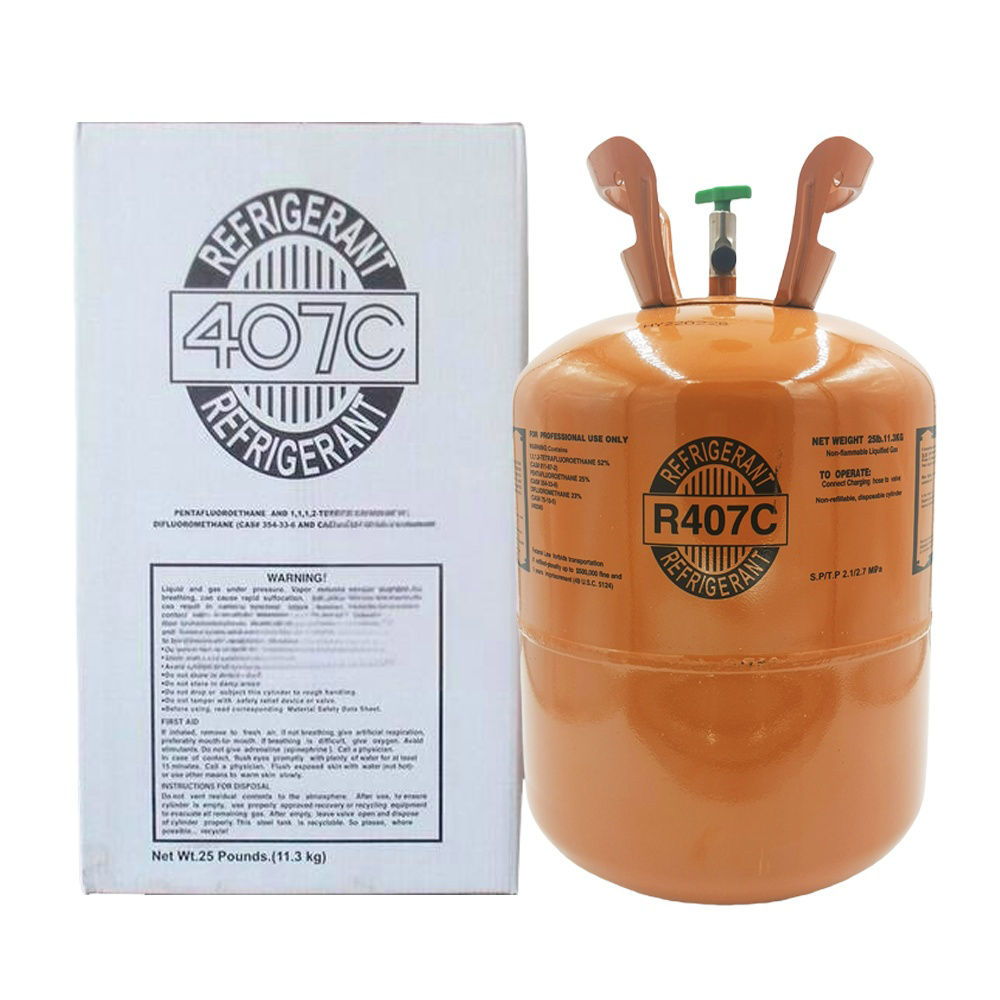 R407C Refrigerant Gas Cylinder 25 lb