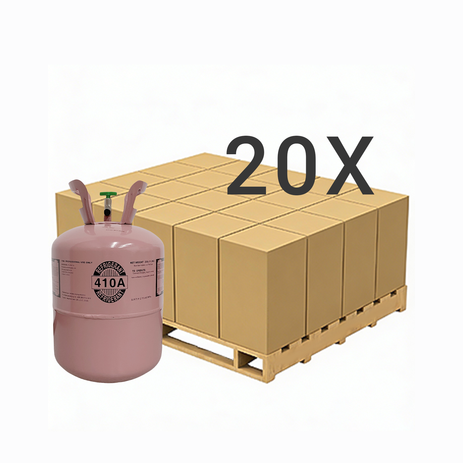 R410A Refrigerant Gas Cylinder 25 lb