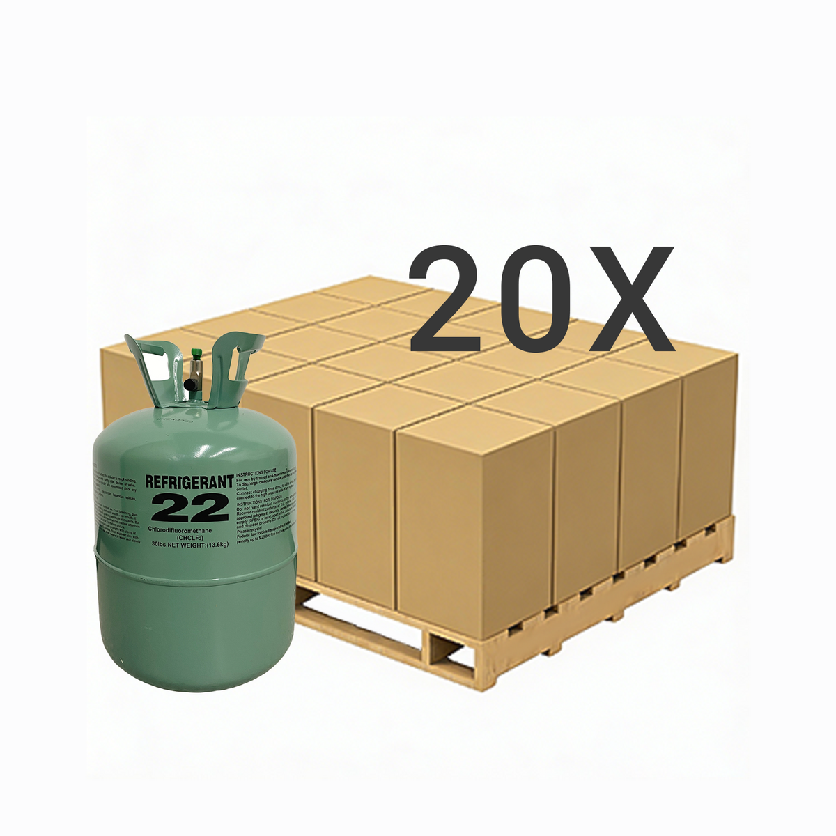 R22 Refrigerant Gas Cylinder 30 lb