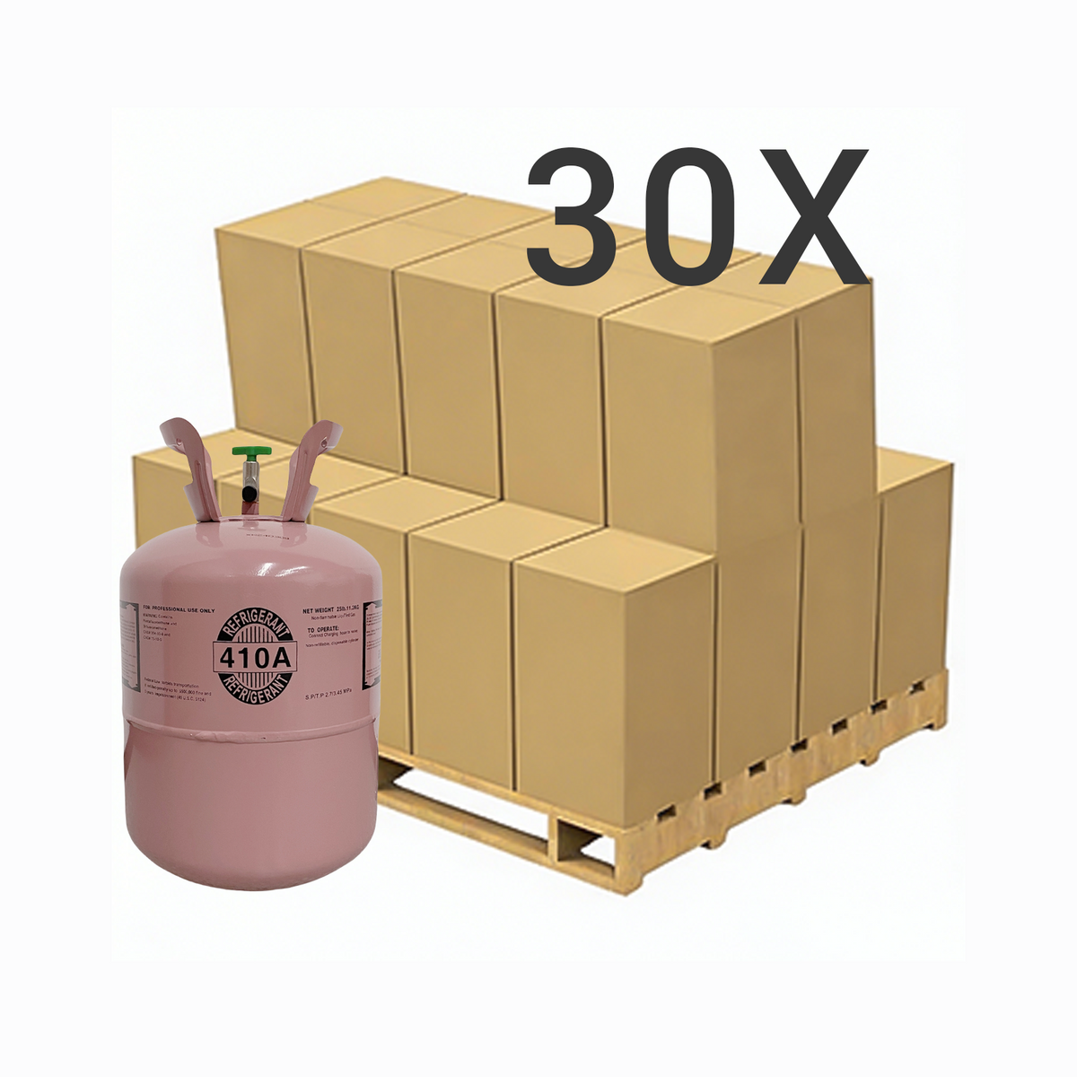 R410A Refrigerant Gas Cylinder 25 lb