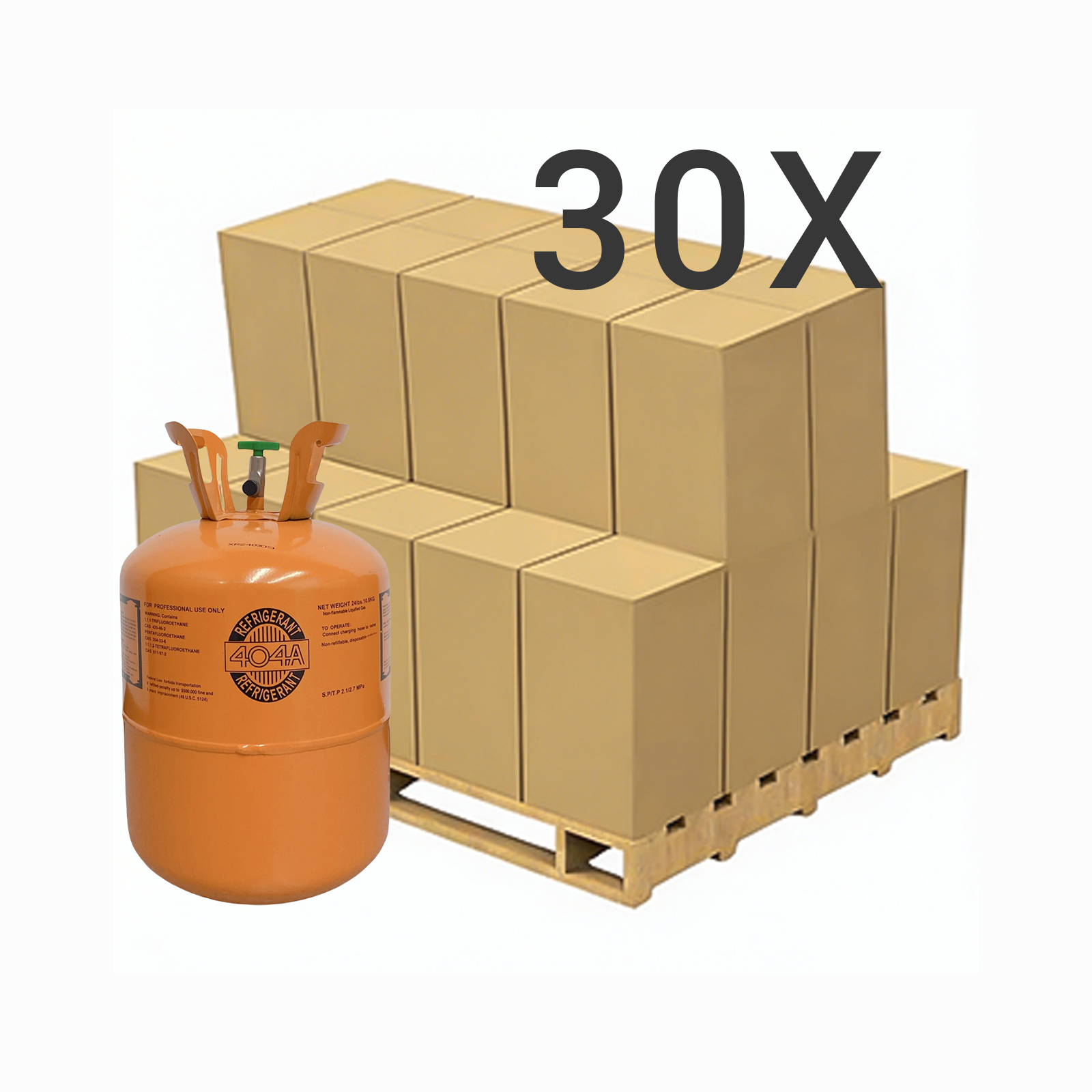 R404A Refrigerant Gas Cylinder 24 lb