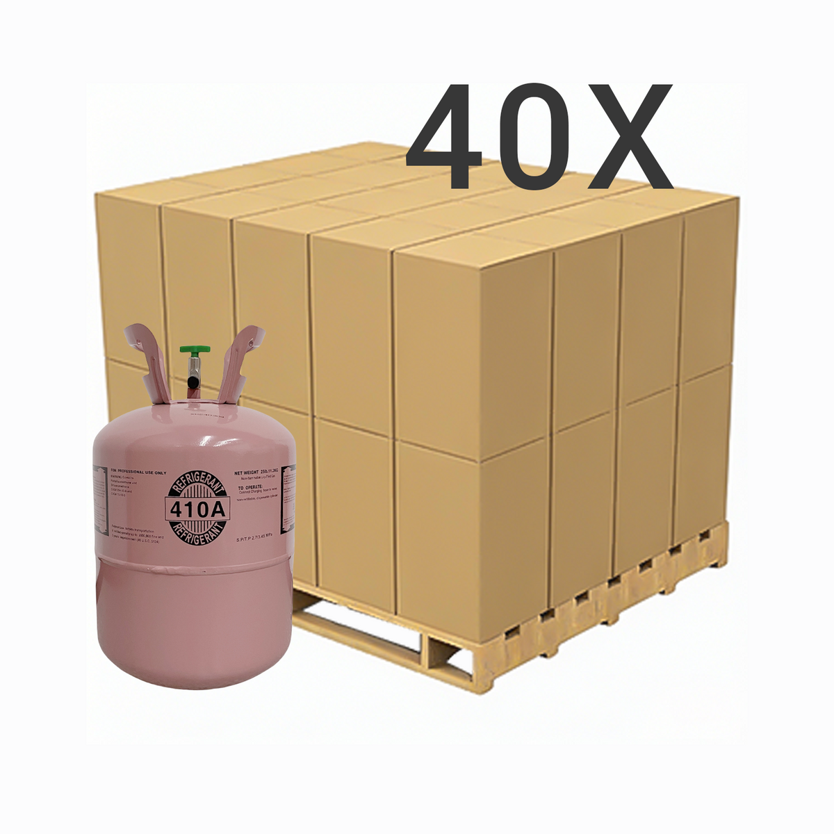 R410A Refrigerant Gas Cylinder 25 lb