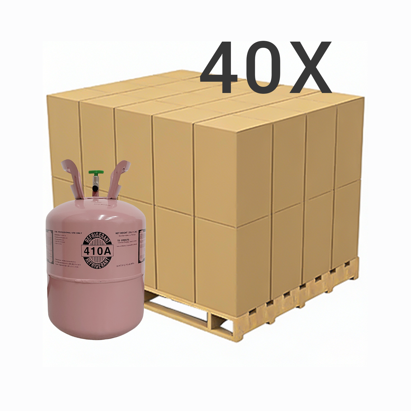 R410A Refrigerant Gas Cylinder 25 lb