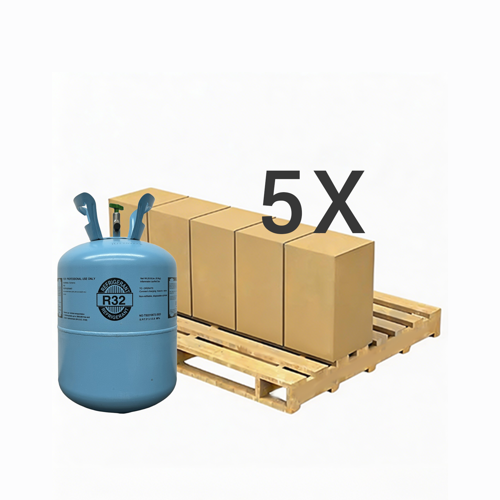 R32 Refrigerant Gas Difluoromethane 20.9 lb
