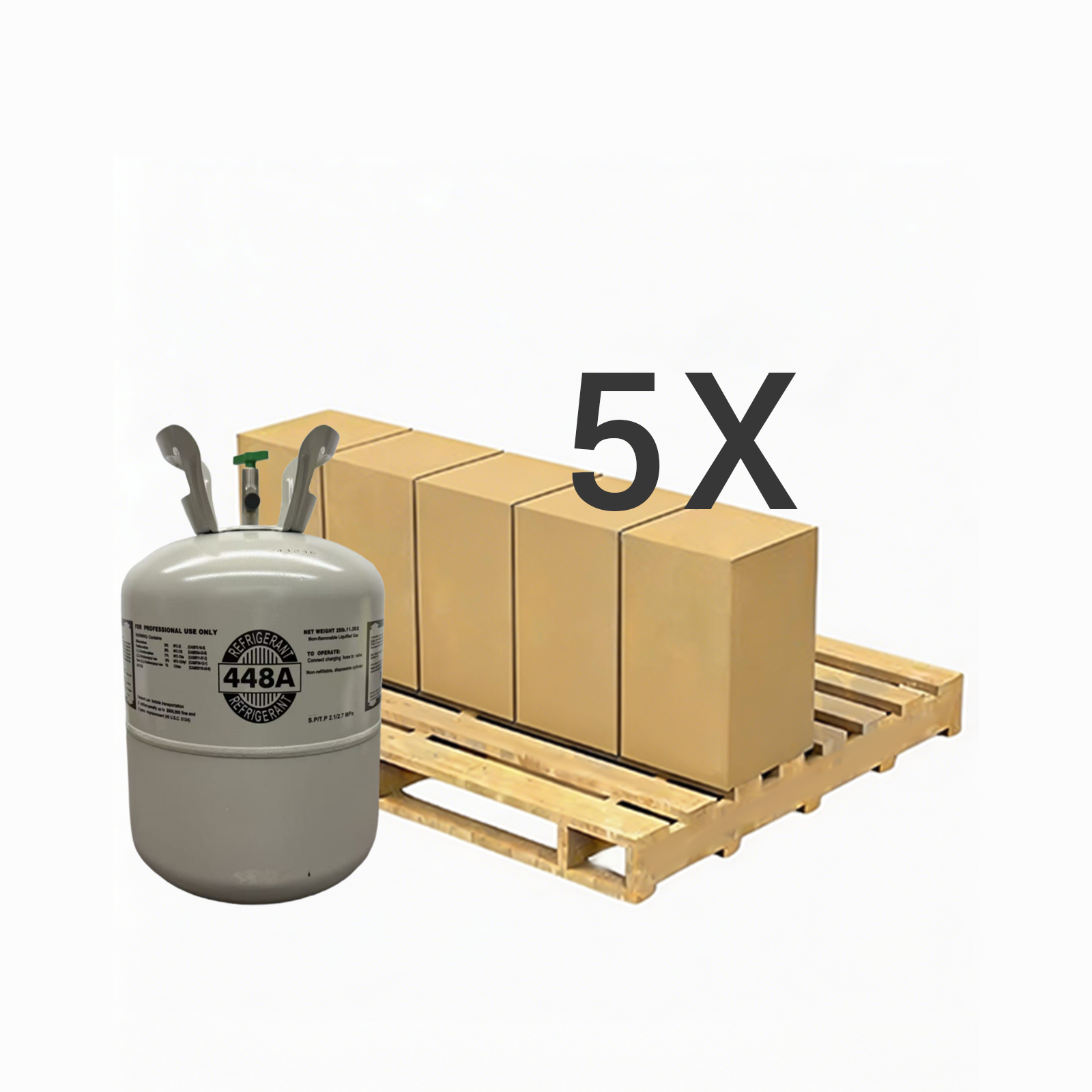 R448A Refrigerant Gas Cylinder 25 lb