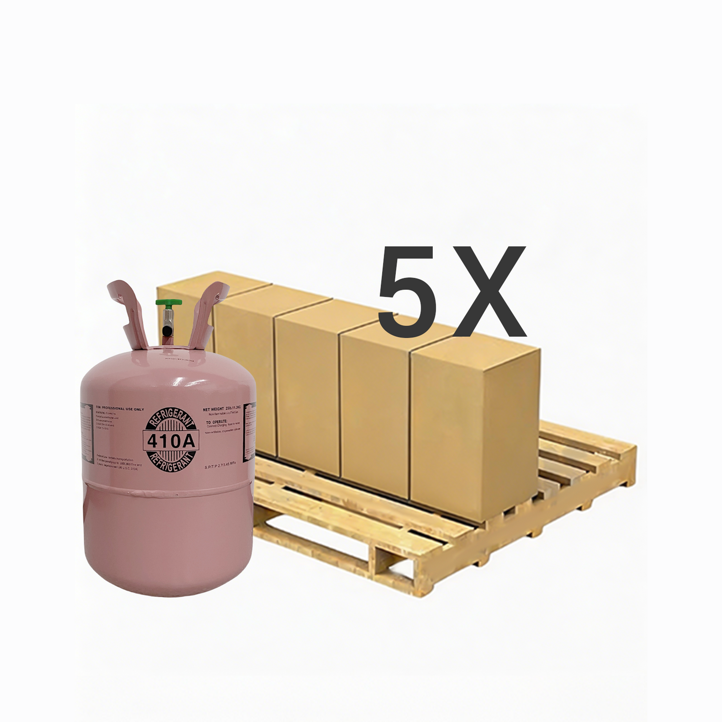 R410A Refrigerant Gas Cylinder 25 lb