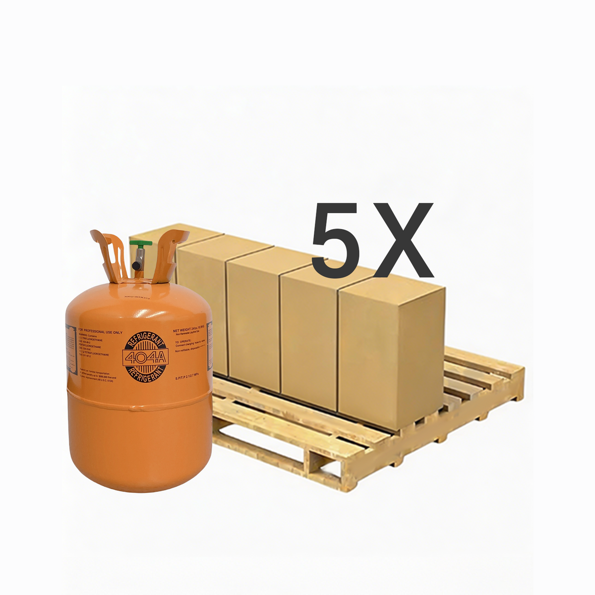 R404A Refrigerant Gas Cylinder 24 lb