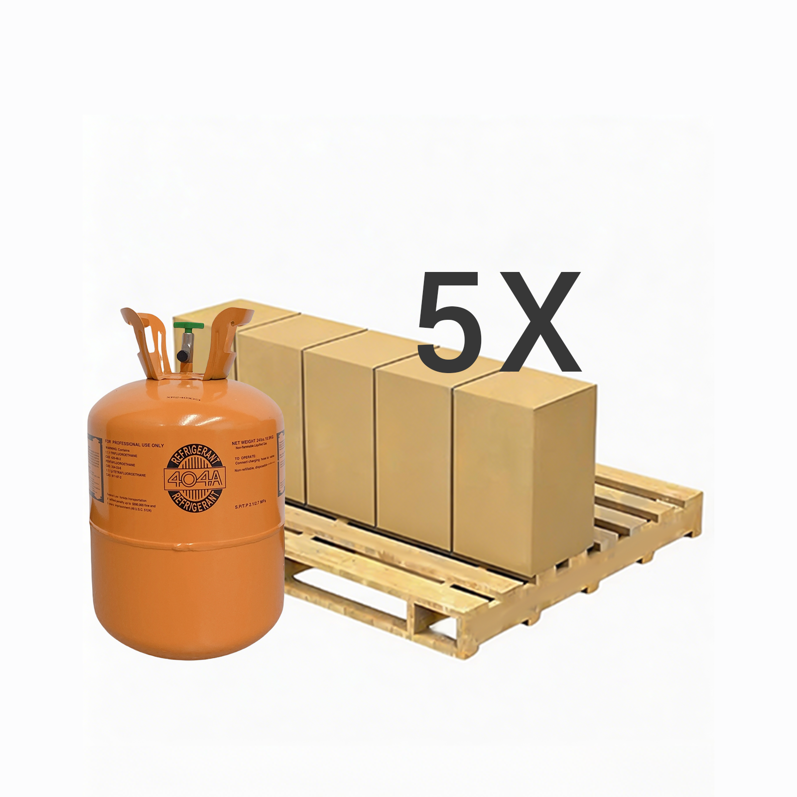 R404A Refrigerant Gas Cylinder 24 lb