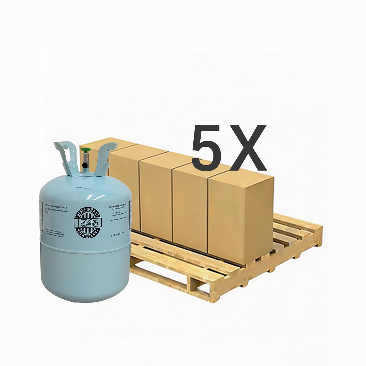 R134A Refrigerant Gas Cylinder 30 lb