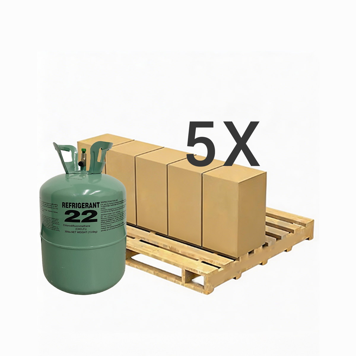 R22 Refrigerant Gas Cylinder 30 lb