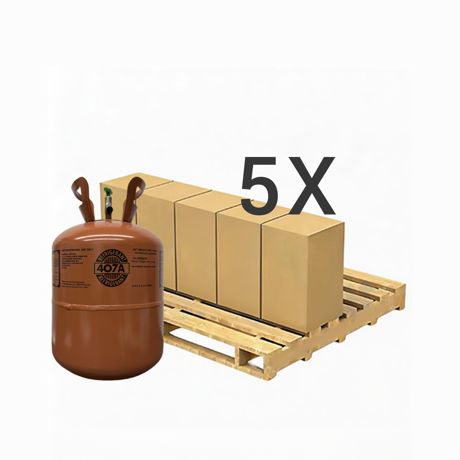 R407A Refrigerant Gas Cylinder 25 lb